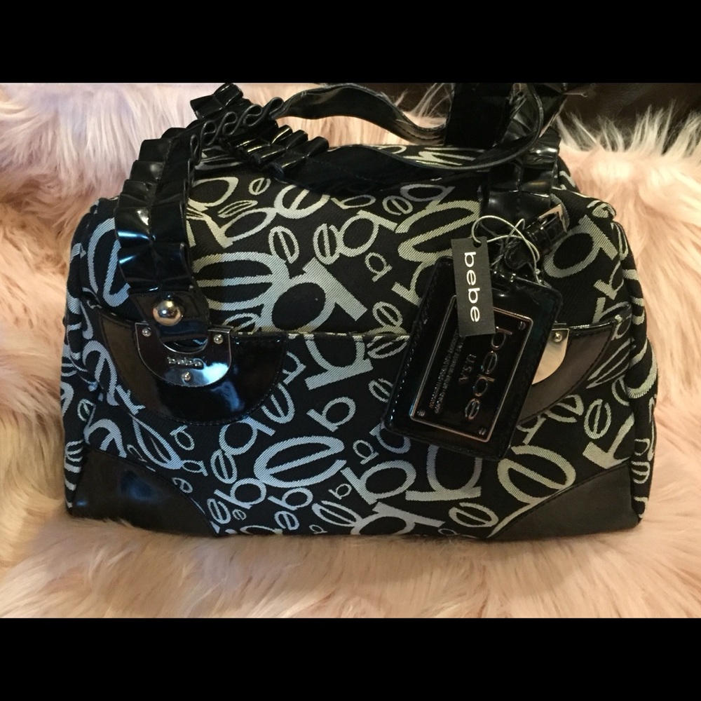 Bebe Vintage Signature Satchel Bag